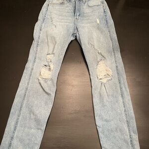 Hollister Light Blue Distressed Skinny Jeans